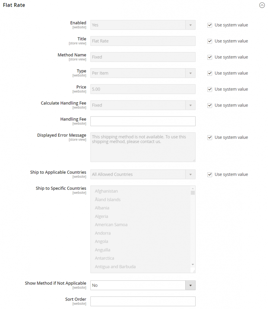 How To Configure Flat Rate Shipping Method In Magento2? Webiators