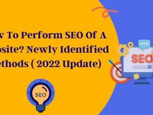 How To Perform SEO Of A Website?