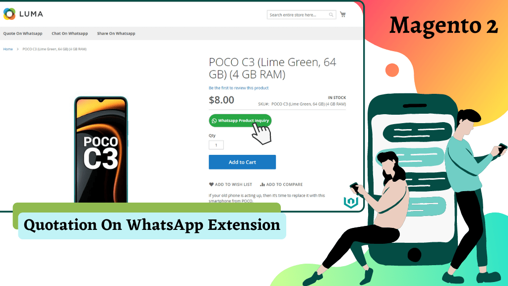 Quote on WhatsApp Extension For Magento 2