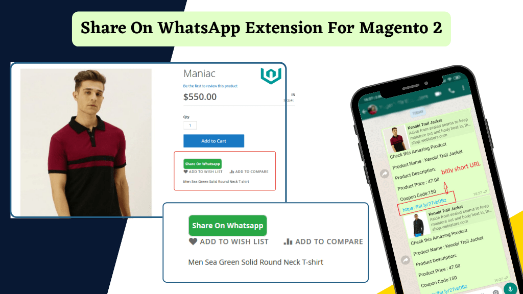Share on WhatsApp Extension For Magento 2