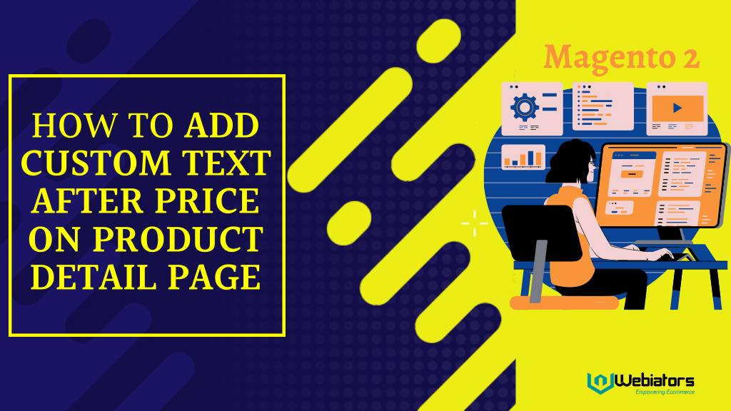 how to add custom text after price on product detail page