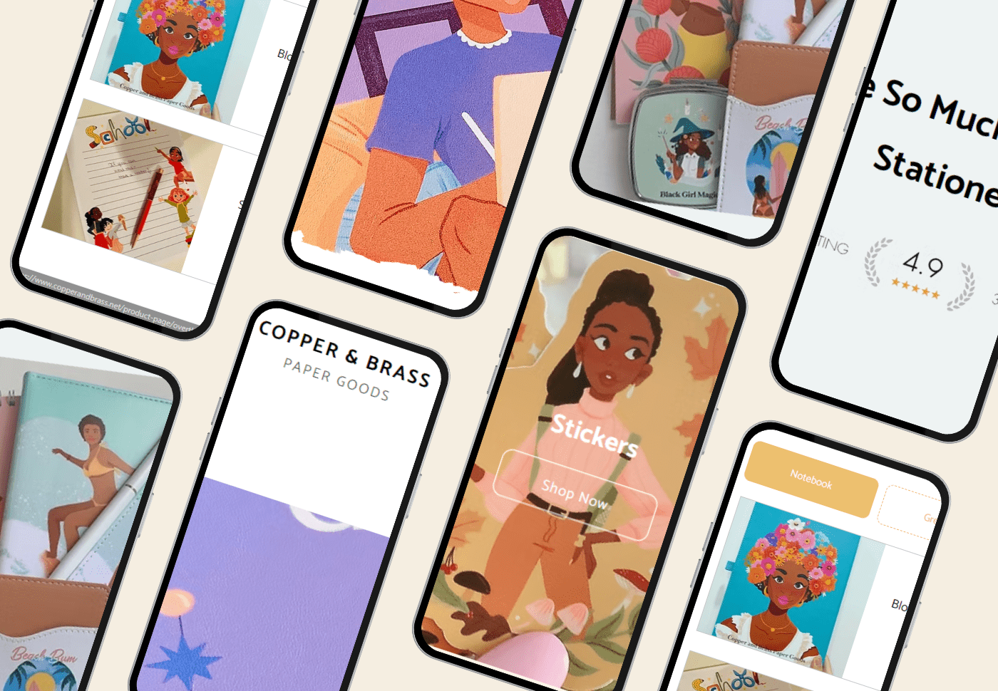 COPPER & BRASS PAPER GOODS