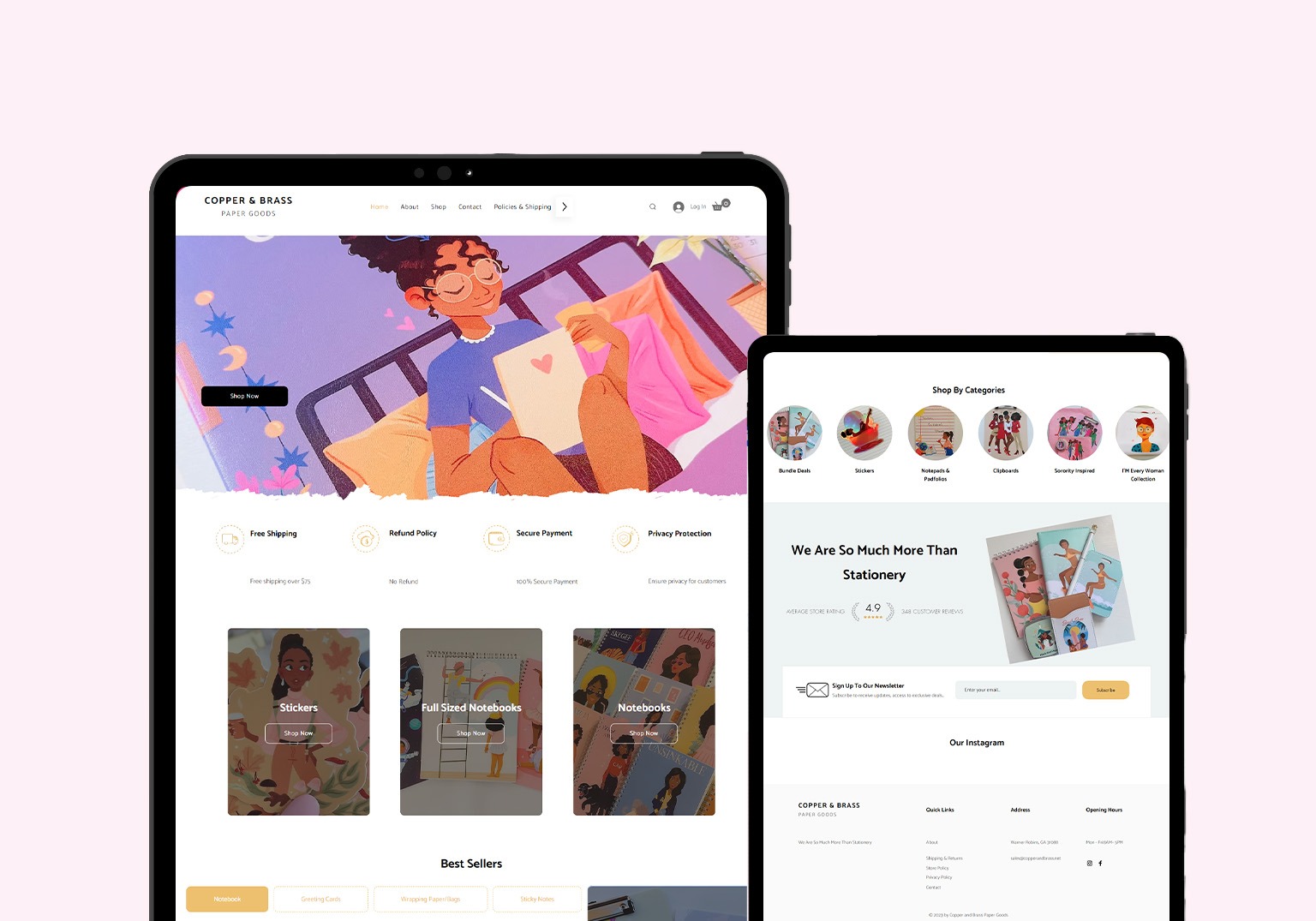 Copper and Brass is an e-commerce company