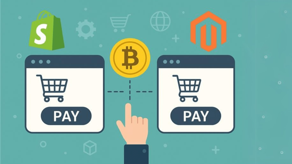Cryptocurrency in Shopify & Magento Stores