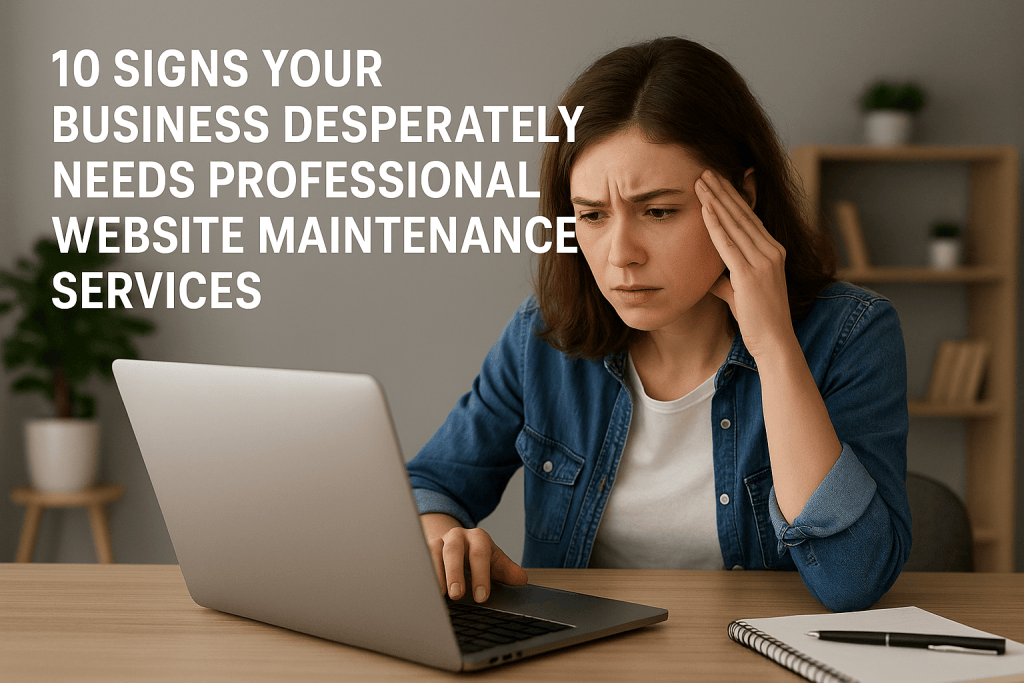 10 Signs Your Business Desperately Needs Professional Website Maintenance Services