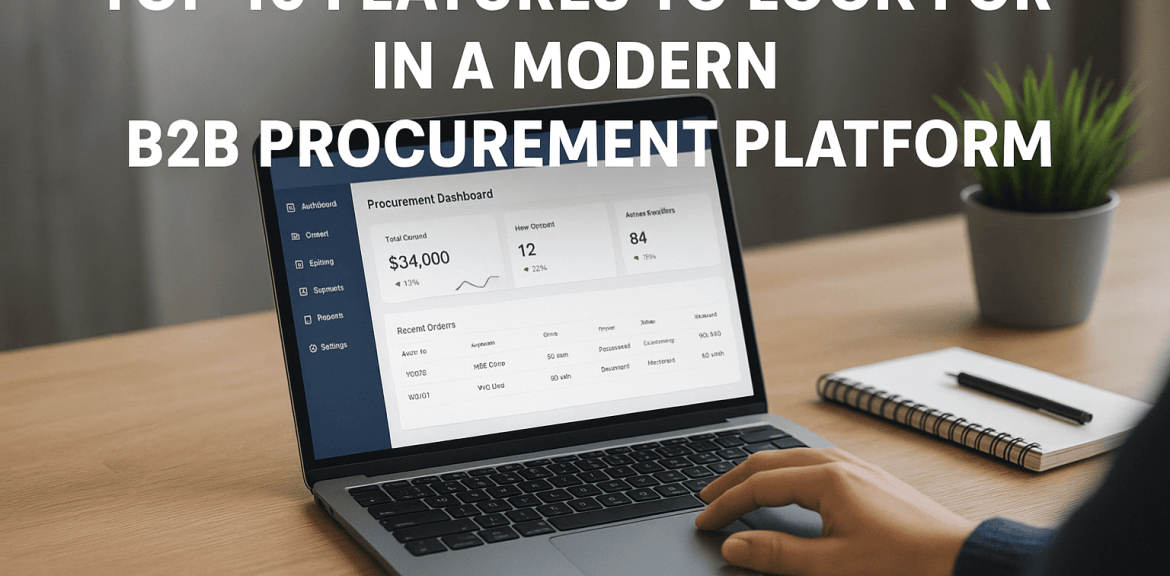 Top 10 Features to Look for in a Modern B2B Procurement Platform