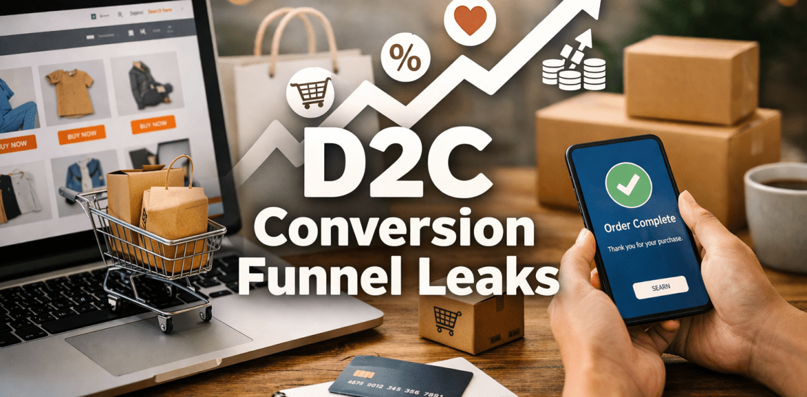 D2C conversion funnel leaks