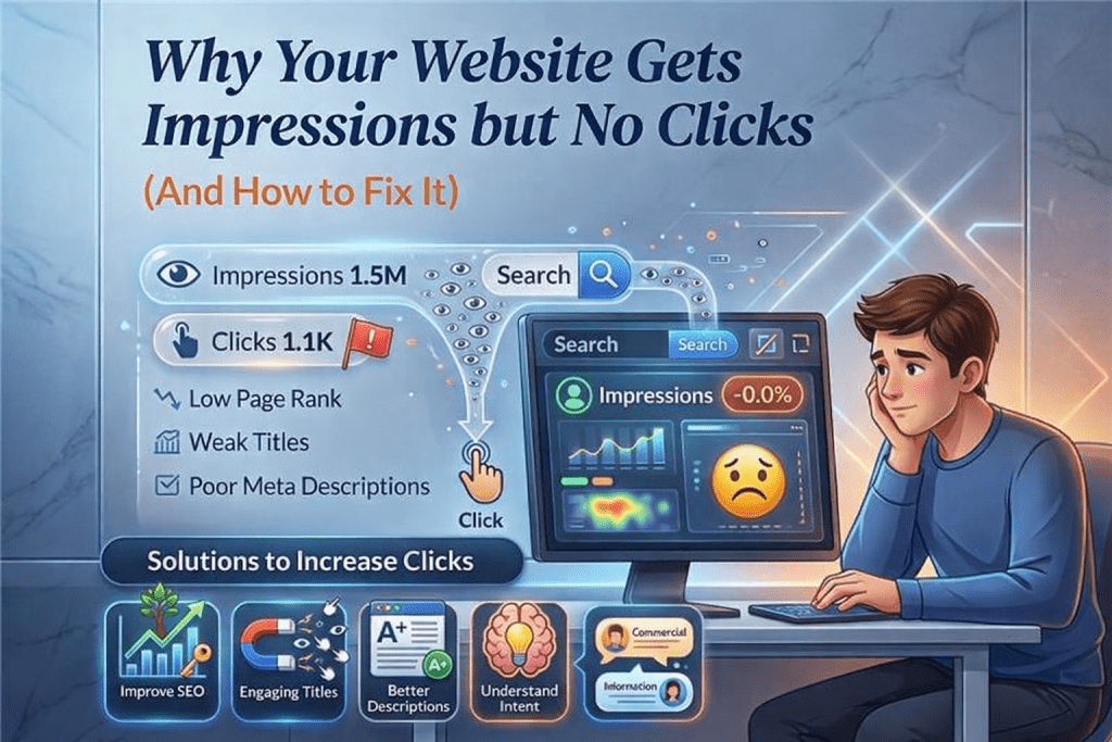 impressions but no clicks