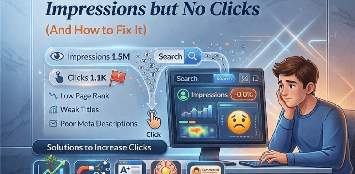 impressions but no clicks