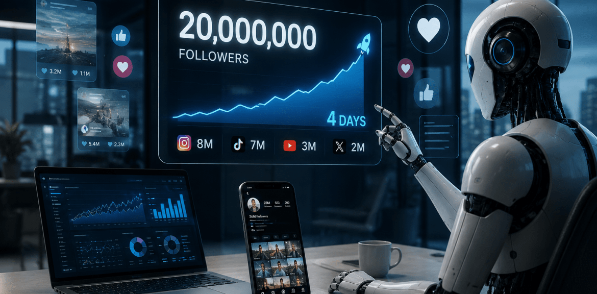 20 Million Followers in 4 Days The Future of AI Marketing