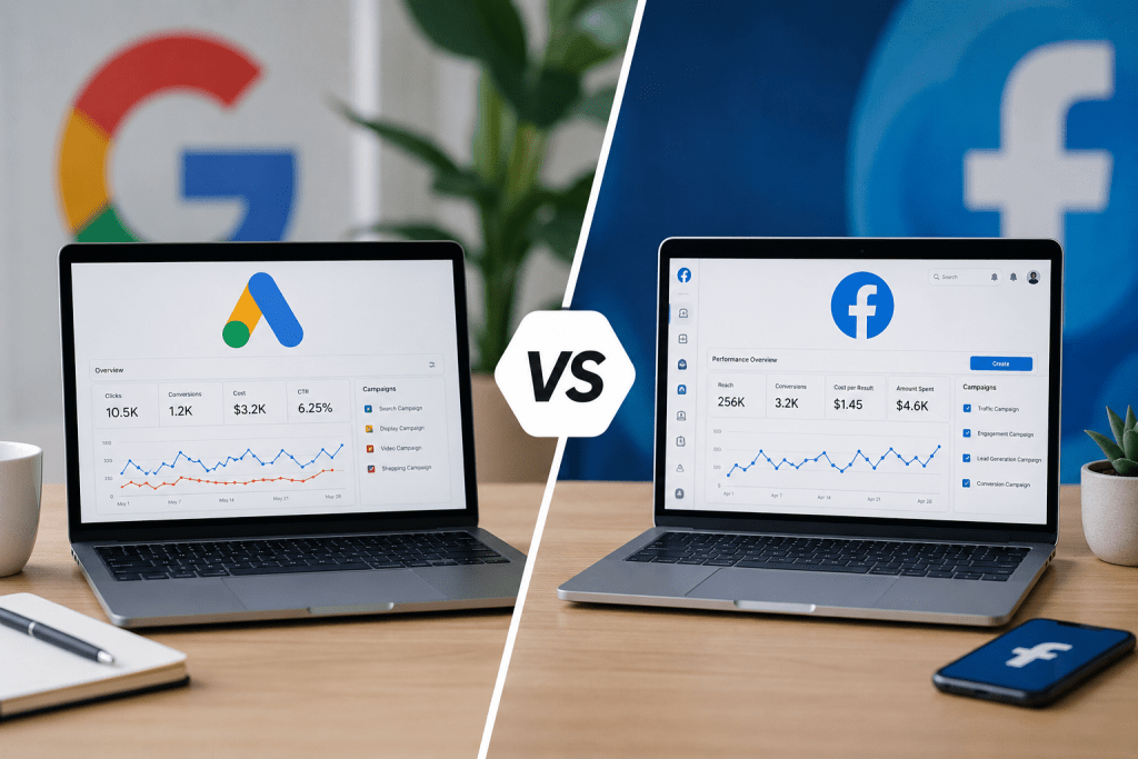 Google Ads Vs Facebook Ads