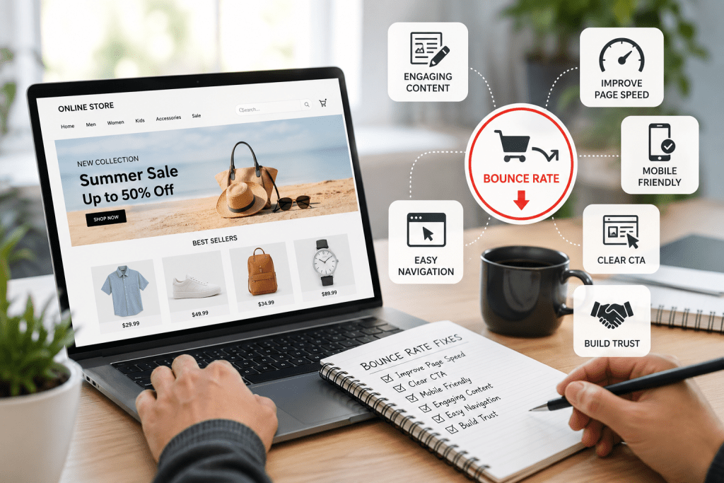 How to Reduce Bounce Rate on Ecommerce Websites