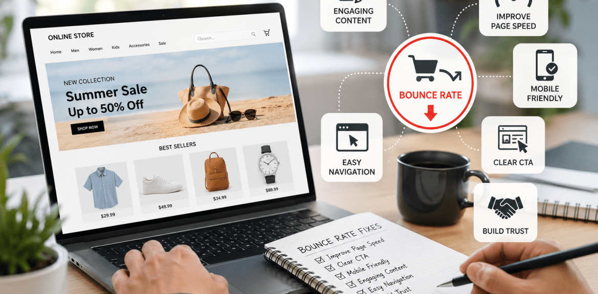 How to Reduce Bounce Rate on Ecommerce Websites