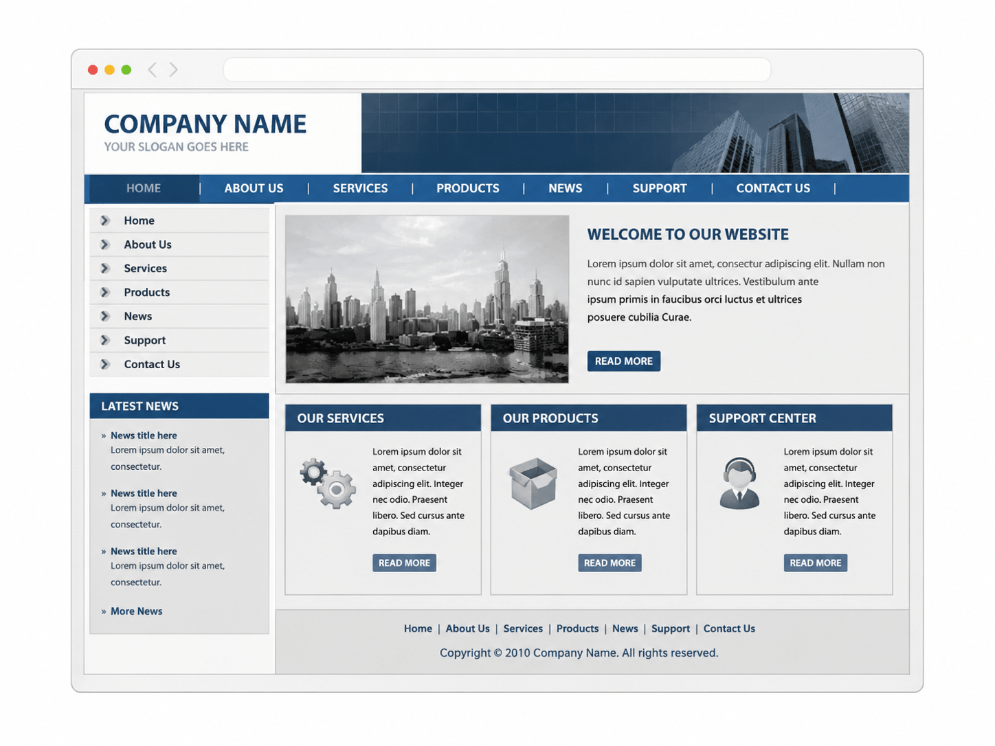 Before redesign