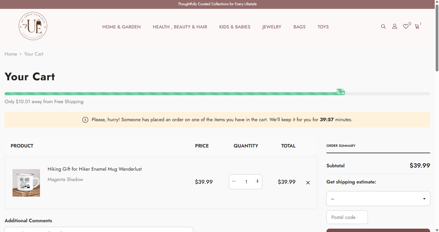 Cart & Checkout