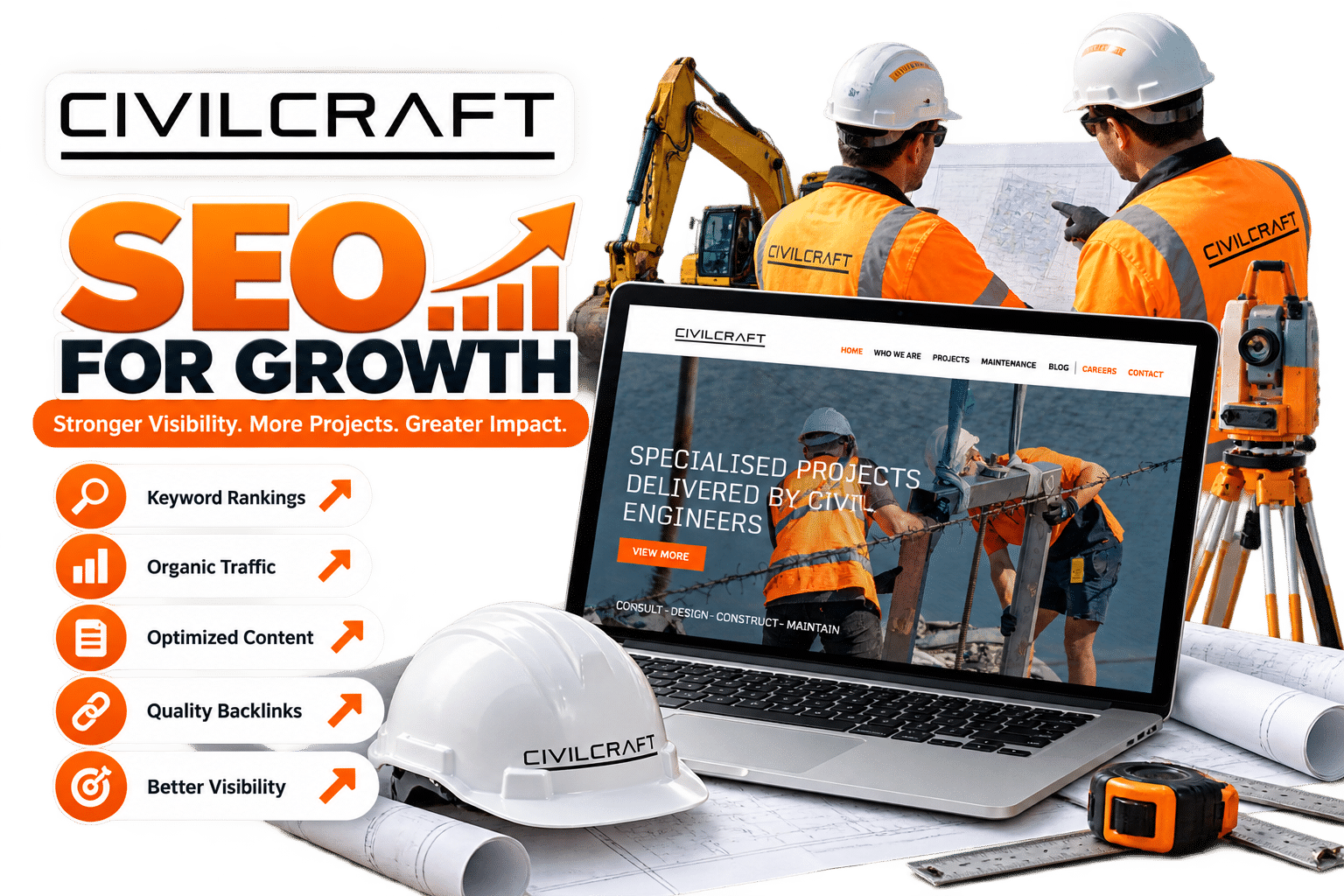 Civilcraft Website Mockup