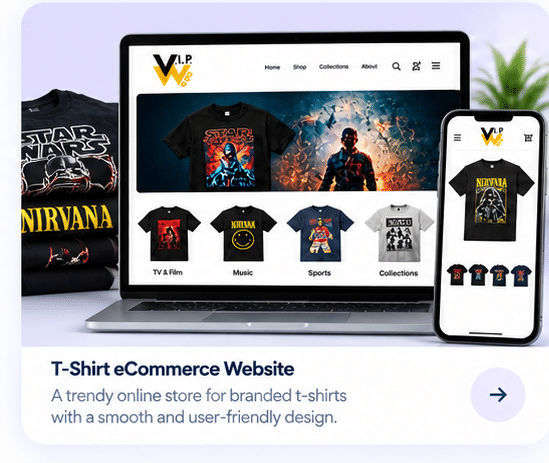 Wearform T-shirt e-commerce website